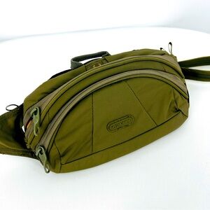 Pacsafe Stashsafe 100 GII Olive Anti-Theft Hip Pack Belt Bag New